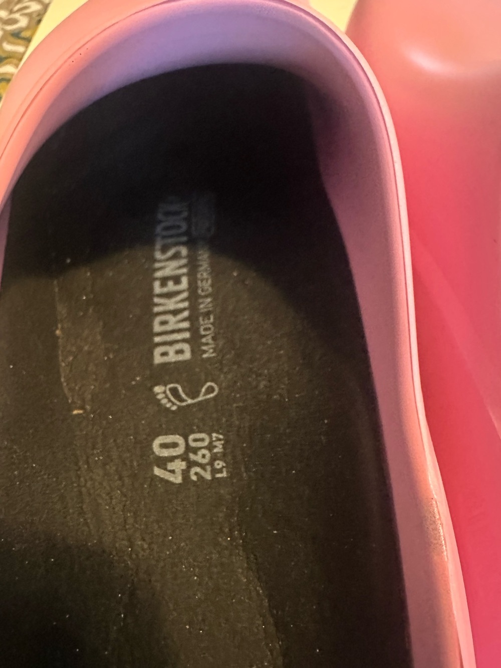 Birkenstock Fondant Pink Polyurethane Clogs Sz 40 L9 M7 - Picture 4 of 10